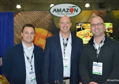 Matt Matalucci, Greg Golden and Javier Leon with Amazon Produce Network.